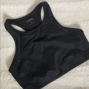 Calvin Klein • CK Black Cutout Medium Sports Bra